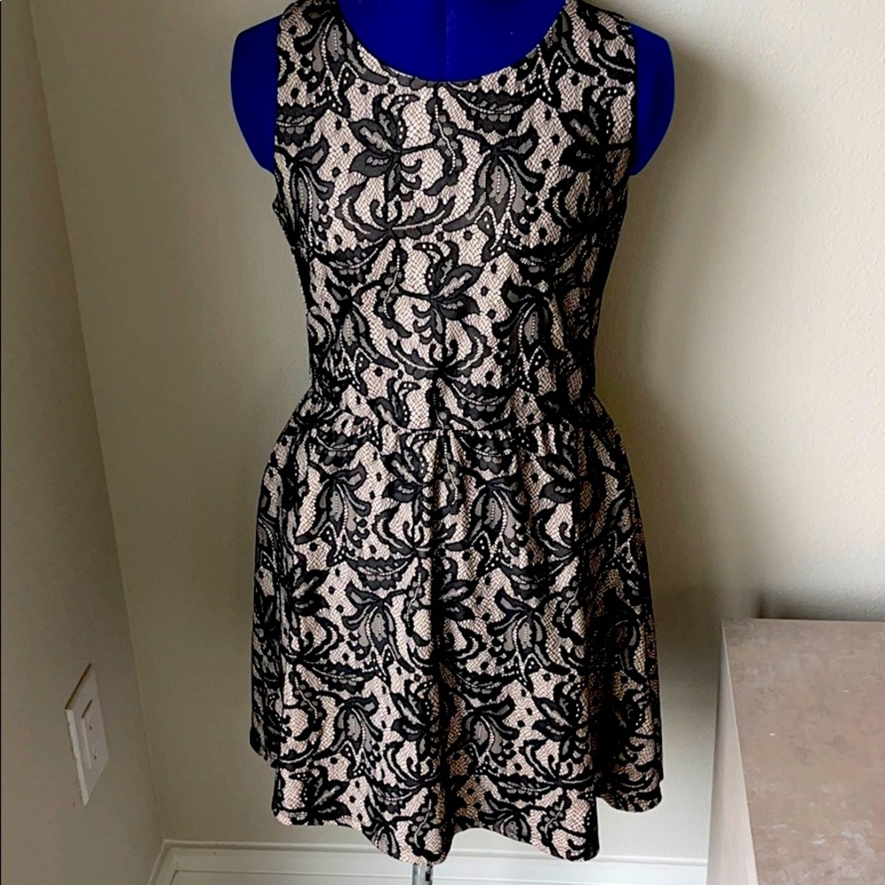 Grey & Black HeartSoul cocktail dress